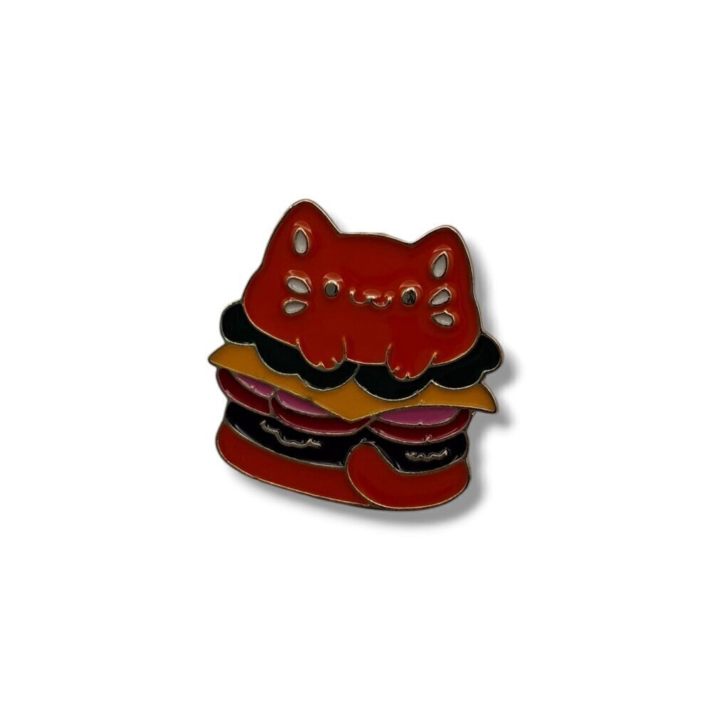 Burger Sandwich cat Pin/Brooch